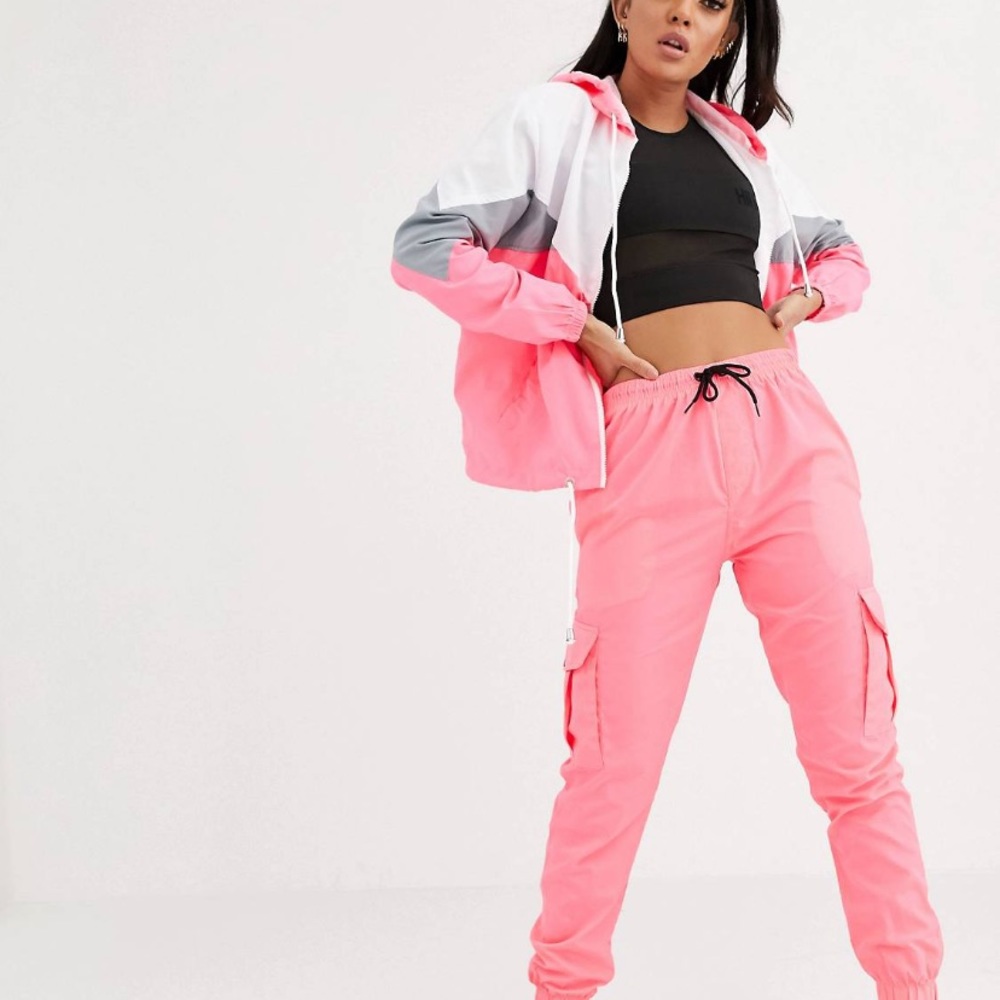 Hot pink tracksuit